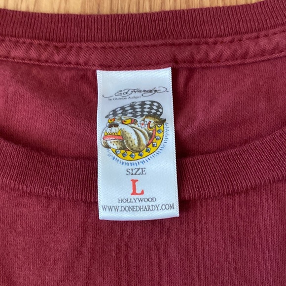 ❤️ Ed Hardy by Christian Audigier Eagle Tee Size Large NWOT - Picture 5 of 12